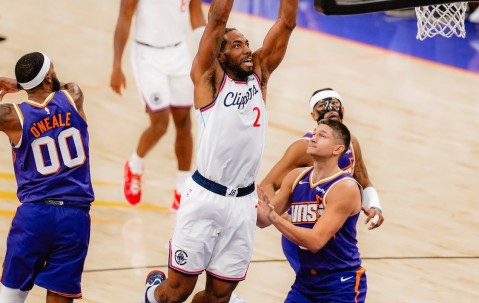 哈登缺席小卡25分8板5助攻快船战胜太阳，狄龙22分5篮板